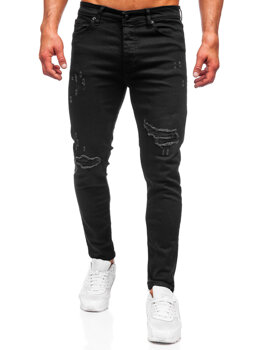 Uomo Pantaloni in jeans slim fit Nero Bolf 6382