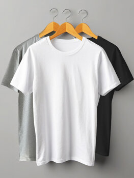 Uomo T-shirt basic Multicolore Bolf SD211-3P 3PACK