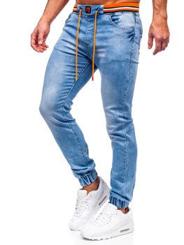 Pantaloni Jeans Denim Casual casual Clubwear Classic Tempo Libero Uomo Bolf motivo 