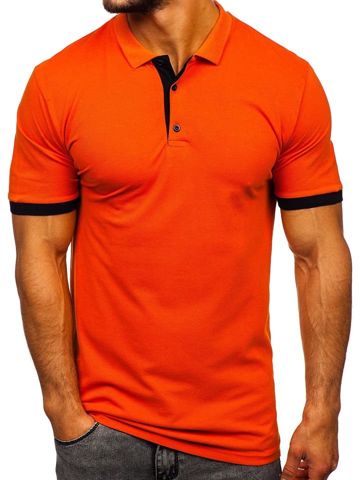 PoloSease in Cotone da Uomo colore Arancione Uomo Abbigliamento da T-shirt da Polo 