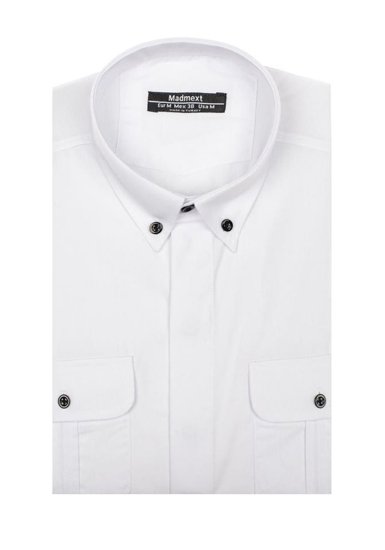 Camicia elegante a manica lunga da uomo bianca Bolf 0780