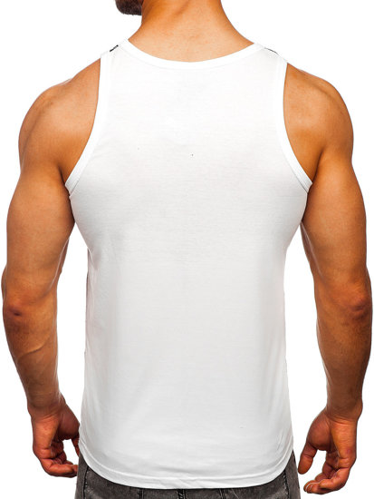 Canotta Bodybuilding con stampa bianca Bolf 14853