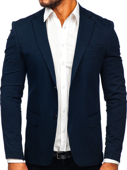 Giacca d'abito elegante da uomo blu Bolf SR2003