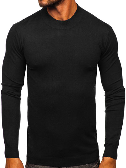 Maglione basic tipo lupetto da uomo nero Bolf MMB603
