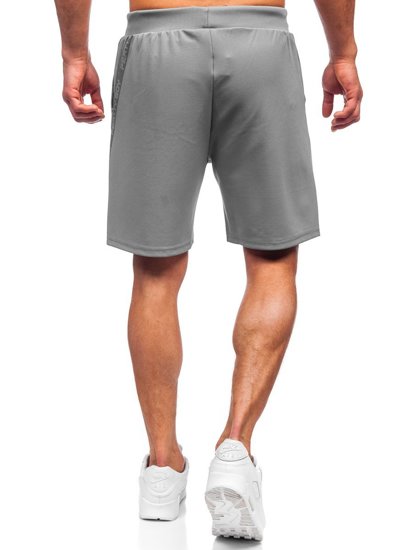 Pantaloncini corti di tuta da uomo grigi Bolf KS2601