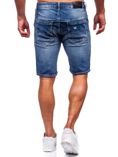 Pantaloncini corti in jeans da uomo azzurri Bolf MP0042B