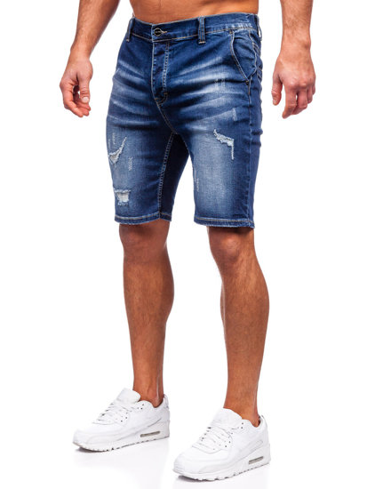 Pantaloncini corti in jeans da uomo blu Bolf MP0041BS