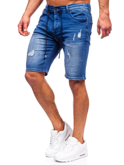 Pantaloncini corti in jeans da uomo blu  Bolf MP0060BS
