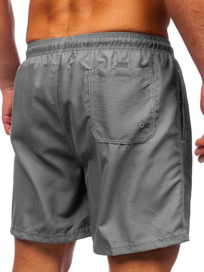 Pantaloncini da bagno da uomo grigi Bolf YW07001