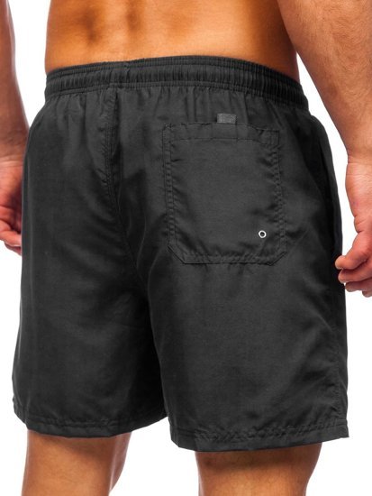 Pantaloncini da bagno da uomo neri Bolf YW07001