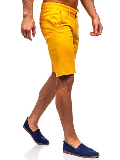 Pantaloncini da uomo gialli Bolf 1142