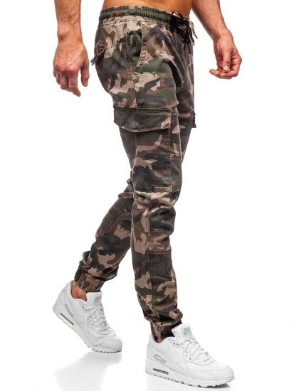 Pantaloni cargo tipo jogger da uomo khaki Bolf RB8216XT