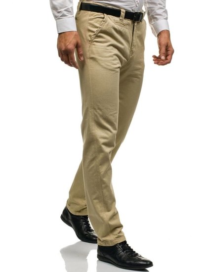 Pantaloni chino da uomo beige Bolf 6190