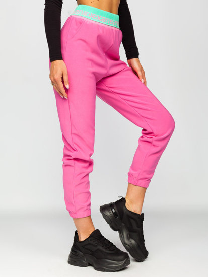 Pantaloni da tuta da donna rosa Bolf H1007A