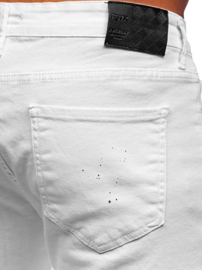 Pantaloni in jeans regular fit da uomo bianchi Bolf 4020-1
