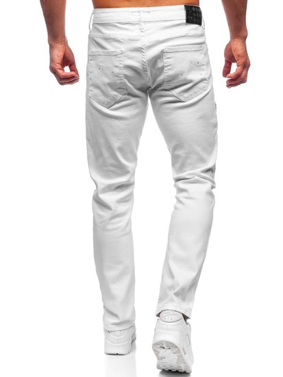 Pantaloni in jeans regular fit da uomo bianchi Bolf 4021-1