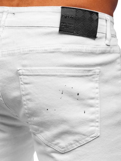 Pantaloni in jeans regular fit da uomo bianchi Bolf 4021-1