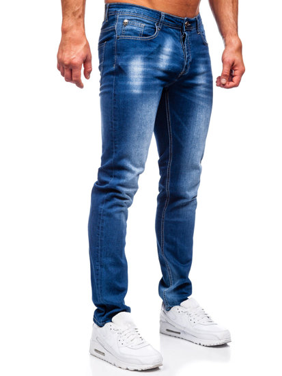 Pantaloni in jeans regular fit da uomo blu Bolf MP019B