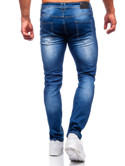 Pantaloni in jeans regular fit da uomo blu Bolf MP019B