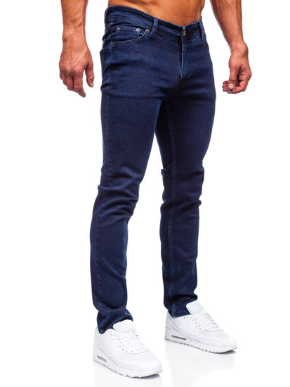 Pantaloni in jeans slim fit da uomo blu Bolf 5054