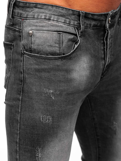 Pantaloni in jeans slim fit da uomo neri Bolf MP0056G