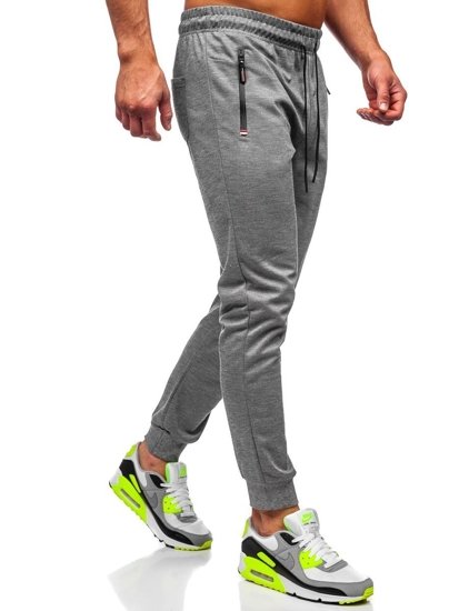 Pantaloni jogger da uomo grigi Bolf JX8201