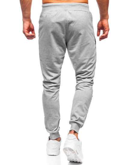 Pantaloni jogger da uomo grigi Bolf K10223