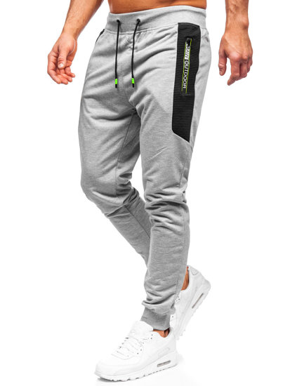 Pantaloni jogger da uomo grigi Bolf K10223
