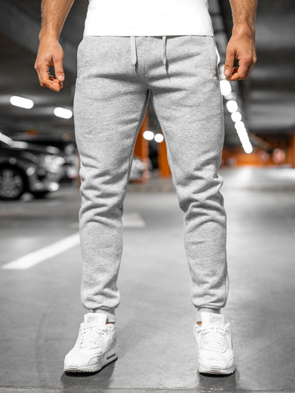 Pantaloni jogger da uomo grigi Bolf XW01