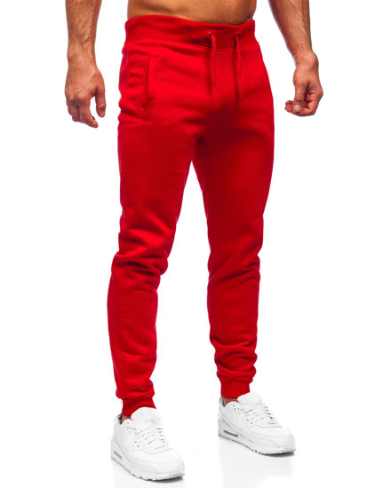 Pantaloni jogger da uomo rossi Bolf XW01