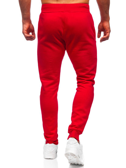 Pantaloni jogger da uomo rosso chiari Bolf XW01