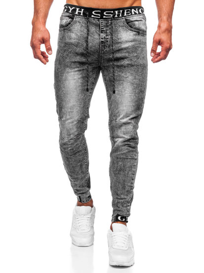 Pantaloni jogger in jeans da uomo grafite Bolf KA1131-6