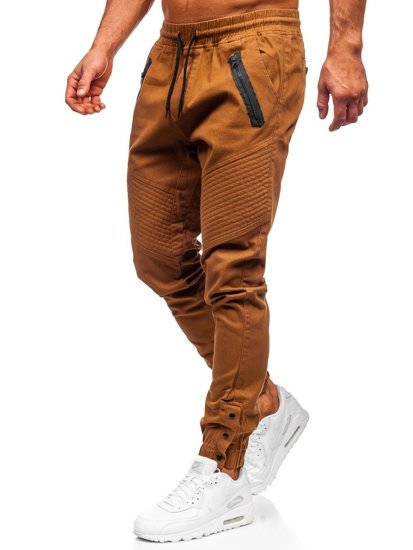 Pantaloni tipo jogger da uomo cammello Bolf 0952