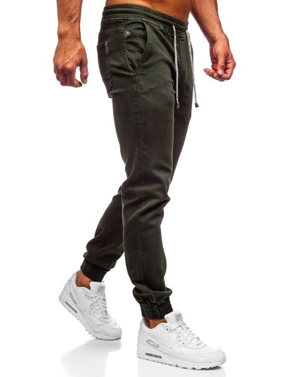 Pantaloni tipo jogger da uomo verdi Bolf CT8808