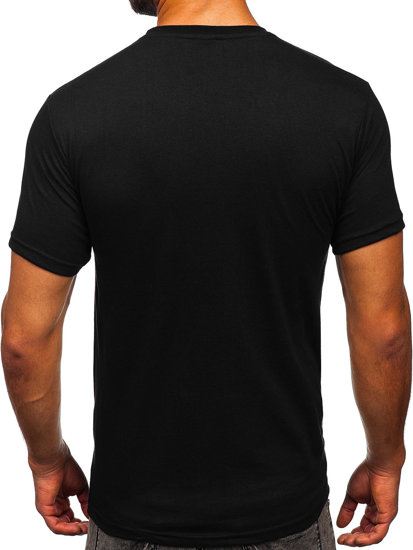 T-shirt con stampa da uomo nera Bolf 14499