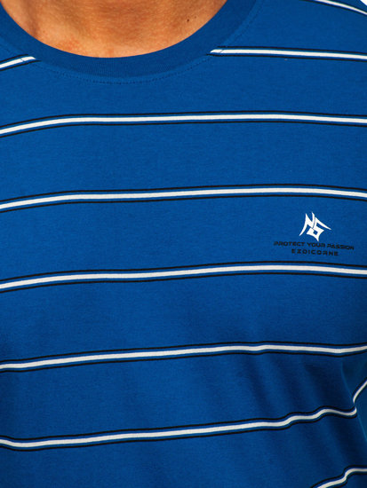 T-shirt da uomo azzurra Bolf 14952