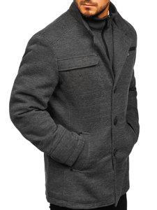 Cappotto invernale da uomo grigio Bolf 1977
