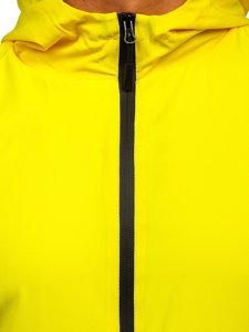 Giacca sportiva antivento da uomo gialla Bolf HH035