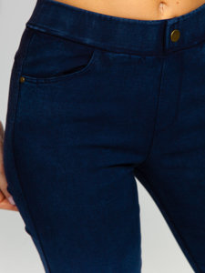 Leggings in jeans da donna blu Bolf W7183