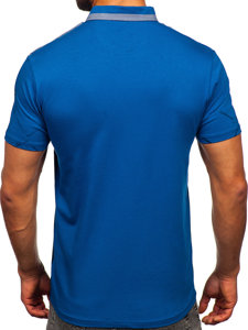Maglietta polo da uomo azzurra Bolf 192650