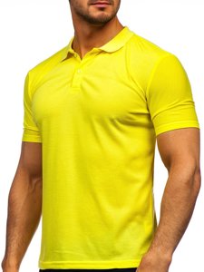 Maglietta polo da uomo giallo-fluorescente Bolf GD02