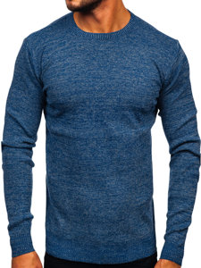 Maglione da uomo azzurro Bolf S8307