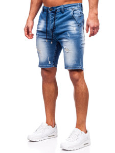 Pantaloncini corti in jeans da uomo celesti Bolf MP0036BC1