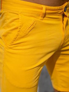 Pantaloncini da uomo gialli Bolf 1142