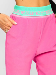 Pantaloni da tuta da donna rosa Bolf H1007A