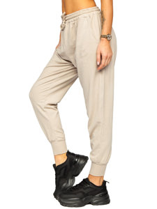 Pantaloni di tuta da donna beige Bolf 0011