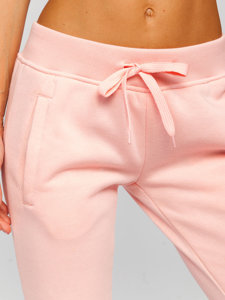 Pantaloni di tuta da donna rosa chiari Bolf CK-01-56