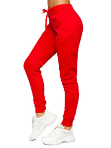 Pantaloni di tuta da donna rosso chiari Bolf CK-01