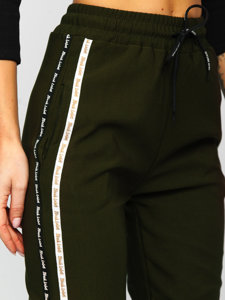 Pantaloni di tuta da donna verdi Bolf AF963NM