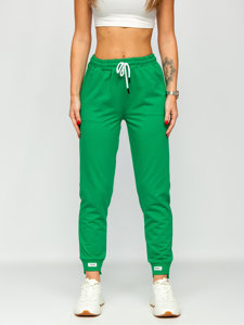 Pantaloni di tuta da donna verdi Bolf VE13